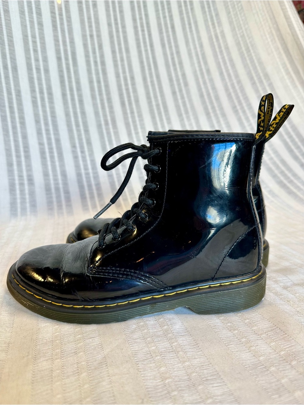 Dr. Martens 1460 J Black Patent Boots Youth 5 / Women’s 6
